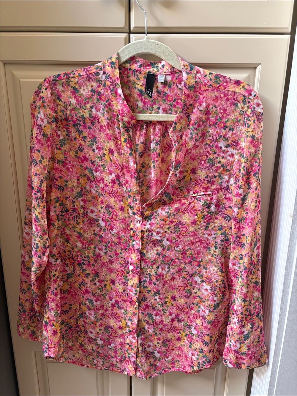 Kut from the Kloth Pink Multi Floral Top